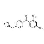 CAS 登录号：898756-61-1， [4-(1-氮杂环丁基甲基)苯基](2,4-二甲基苯基)甲酮