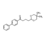 CAS 登录号：898756-65-5， 1-(4-联苯基)-4-(5,5-二甲基-1,3-二恶烷-2-基)-1-丁酮