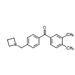 CAS 登录号：898756-69-9， [4-(1-氮杂环丁基甲基)苯基](3,4-二甲基苯基)甲酮