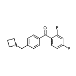 CAS 登录号：898757-03-4， [4-(1-氮杂环丁基甲基)苯基](2,4-二氟苯基)甲酮