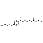 CAS 登录号：898757-24-9， 乙基7-氧代-7-(4-戊基苯基)庚酸酯