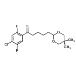 CAS 登录号：898757-44-3， 1-(4-氯-2,5-二氟苯基)-5-(5,5-二甲基-1,3-二恶烷-2-基)-1-戊酮