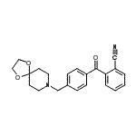 CAS 登录号：898757-58-9， 2-[4-(1,4-二氧杂-8-氮杂螺[4.5]癸-8-基甲基)苯甲酰基]苯甲腈