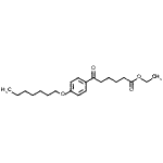 CAS 登录号：898757-99-8， 乙基6-[4-(庚氧基)苯基]-6-氧代己酸酯
