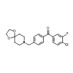 CAS#: 898758-02-6, (4-Chloro-3-fluorophenyl)[4-(1,4-dioxa-8-azaspiro[4.5]dec-8-ylmethyl)phenyl]methanone
