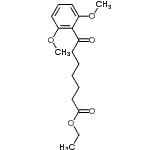 CAS 登录号：898758-50-4， 乙基7-(2,6-二甲氧基苯基)-7-氧代庚酸酯
