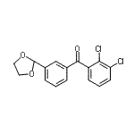CAS 登录号：898759-49-4， (2,3-二氯苯基)[3-(1,3-二氧戊环-2-基)苯基]甲酮