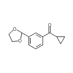 CAS 登录号：898759-72-3， 环丙基[3-(1,3-二氧戊环-2-基)苯基]甲酮