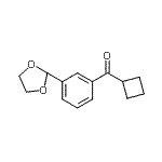 CAS 登录号：898759-74-5， 环丁基[3-(1,3-二氧戊环-2-基)苯基]甲酮