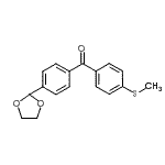 CAS 登录号：898760-04-8， [4-(1,3-二氧戊环-2-基)苯基][4-(甲硫基)苯基]甲酮
