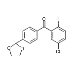 CAS 登录号：898760-70-8， (2,5-二氯苯基)[4-(1,3-二氧戊环-2-基)苯基]甲酮