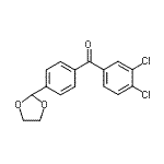 CAS 登录号：898760-72-0， (3,4-二氯苯基)[4-(1,3-二氧戊环-2-基)苯基]甲酮