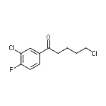 CAS 登录号：898761-15-4， 5-氯-1-(3-氯-4-氟苯基)-1-戊酮