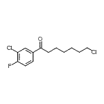 CAS 登录号：898761-21-2， 7-氯-1-(3-氯-4-氟苯基)-1-庚酮