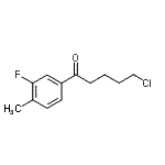 CAS 登录号：898761-27-8， 5-氯-1-(3-氟-4-甲基苯基)-1-戊酮