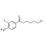 CAS 登录号：898761-30-3， 6-氯-1-(3-氟-4-甲基苯基)-1-己酮