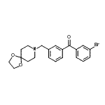 CAS 登录号：898761-69-8， (3-溴苯基)[3-(1,4-二氧杂-8-氮杂螺[4.5]癸-8-基甲基)苯基]甲酮
