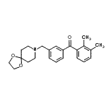 CAS 登录号：898761-81-4， (2,3-二甲基苯基)[3-(1,4-二氧杂-8-氮杂螺[4.5]癸-8-基甲基)苯基]甲酮