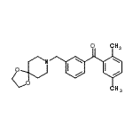 CAS 登录号：898761-85-8， (2,5-二甲基苯基)[3-(1,4-二氧杂-8-氮杂螺[4.5]癸-8-基甲基)苯基]甲酮