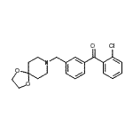 CAS 登录号：898761-99-4， (2-氯苯基)[3-(1,4-二氧杂-8-氮杂螺[4.5]癸-8-基甲基)苯基]甲酮