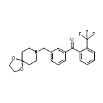 CAS 登录号：898762-03-3， [3-(1,4-二氧杂-8-氮杂螺[4.5]癸-8-基甲基)苯基][2-(三氟甲基)苯基]甲酮