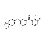 CAS 登录号：898762-19-1， (2,3-二氯苯基)[3-(1,4-二氧杂-8-氮杂螺[4.5]癸-8-基甲基)苯基]甲酮