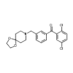 CAS 登录号：898762-25-9， (2,5-二氯苯基)[3-(1,4-二氧杂-8-氮杂螺[4.5]癸-8-基甲基)苯基]甲酮