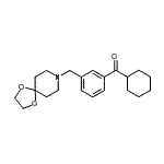 CAS 登录号：898762-55-5， 环己基[3-(1,4-二氧杂-8-氮杂螺[4.5]癸-8-基甲基)苯基]甲酮