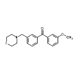 CAS#: 898762-80-6, (3-Methoxyphenyl)[3-(4-thiomorpholinylmethyl)phenyl]methanone