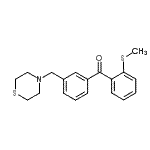 CAS 登录号：898762-96-4， [2-(甲硫基)苯基][3-(4-硫代吗啉基甲基)苯基]甲酮