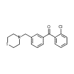 CAS 登录号：898763-37-6， (2-氯苯基)[3-(4-硫代吗啉基甲基)苯基]甲酮