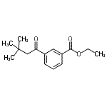 CAS 登录号：898764-29-9， 乙基3-(3,3-二甲基丁酰基)苯甲酸酯