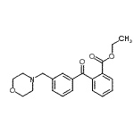 CAS 登录号：898765-20-3， 乙基2-[3-(4-吗啉基甲基)苯甲酰基]苯甲酸酯