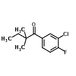 CAS 登录号：898765-72-5， 1-(3-氯-4-氟苯基)-2,2-二甲基-1-丁酮