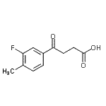 CAS 登录号：898765-91-8， 4-(3-氟-4-甲基苯基)-4-氧代丁酸