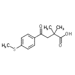CAS#: 898766-73-9, 2,2-Dimethyl-4-[4-(methylsulfanyl)phenyl]-4-oxobutanoic acid