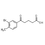CAS 登录号：898767-16-3， 5-(3-溴-4-甲基苯基)-5-氧代戊酸