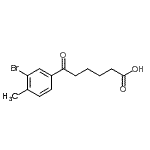 CAS 登录号：898767-19-6， 6-(3-溴-4-甲基苯基)-6-氧代己酸