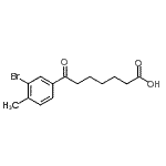 CAS 登录号：898767-22-1， 7-(3-溴-4-甲基苯基)-7-氧代庚酸