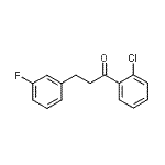 CAS 登录号：898767-32-3， 1-(2-氯苯基)-3-(3-氟苯基)-1-丙酮