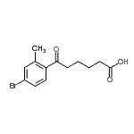 CAS 登录号：898767-34-5， 6-(4-溴-2-甲基苯基)-6-氧代己酸