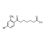 CAS 登录号：898767-37-8， 7-(4-溴-2-甲基苯基)-7-氧代庚酸