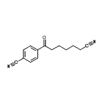 CAS 登录号：898767-54-9， 4-(6-氰基己酰)苯甲腈