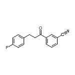 CAS 登录号：898767-98-1， 3-[3-(4-氟苯基)丙酰]苯甲腈