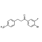 CAS 登录号：898768-89-3， 1-(4-溴-3-氟苯基)-3-(4-甲基苯基)-1-丙酮