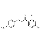 CAS 登录号：898769-07-8， 1-(4-溴-2-氟苯基)-3-(4-甲基苯基)-1-丙酮