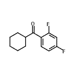 CAS 登录号：898769-54-5， 环己基(2,4-二氟苯基)甲酮
