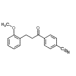 CAS 登录号：898769-73-8， 4-[3-(2-甲氧基苯基)丙酰]苯甲腈