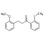 CAS 登录号：898769-81-8， 3-(2-甲氧基苯基)-1-[2-(甲硫基)苯基]-1-丙酮
