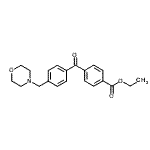 CAS 登录号：898769-84-1， 乙基4-[4-(4-吗啉基甲基)苯甲酰基]苯甲酸酯